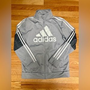 ADIDAS Track Jacket - Gray Youth Large 14/16